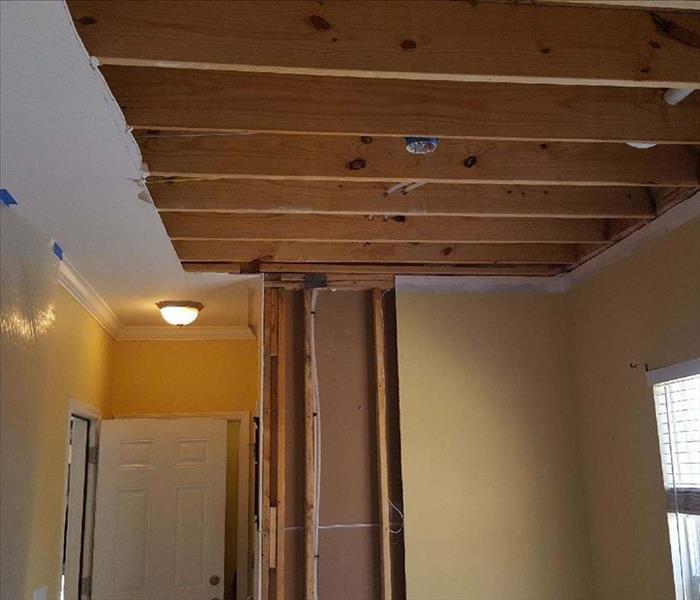 Removed materials from the ceiling of a Nashville home