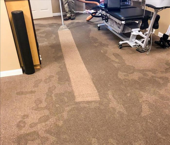 Water damaged carpet in Nashville, TN due to heavy rains